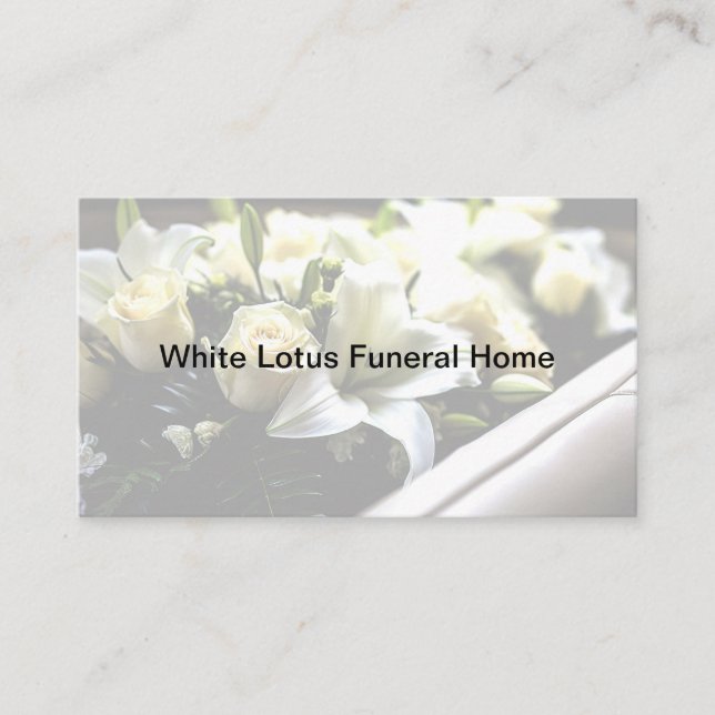 Diseño de tarjetas funerarias para el hogar (Anverso)