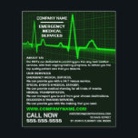 Diseño de tasa de pulso, EMT, publicidad paramédic<br><div class="desc">Diseño De Tasa De Impulso,  Volantes De Publicidad Paramédica,  De La Tienda De Tarjetas De Negocios.</div>