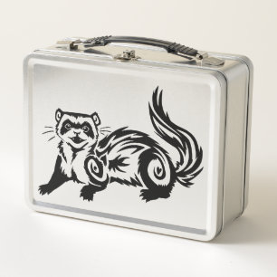 Diseño de tatuaje de ferret tribal
