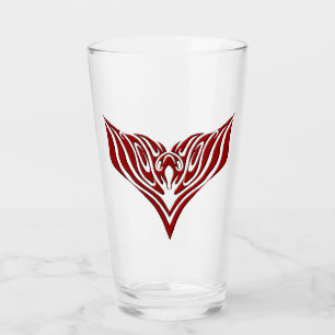 Diseño de tatuaje tribal de aves de ala roja