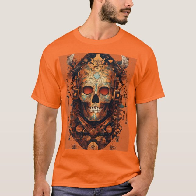 Diseño de tatuajes - Camiseta de fondo de color cl (Anverso)
