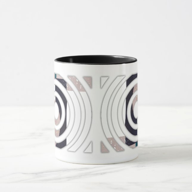 diseño de taza abstracto (Centro)