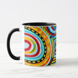 Diseño de taza colorido