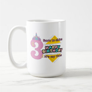 Diseño de taza de café de unicornio para niños