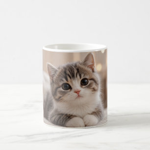 Diseño de taza de gatito lindo   Taza de café de g