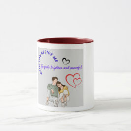 Diseño de taza para enamorados románticos