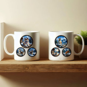 Diseño de tazas de café americano Akita de 6 imáge