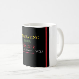 Diseño de tazas de café en el mes de la historia n