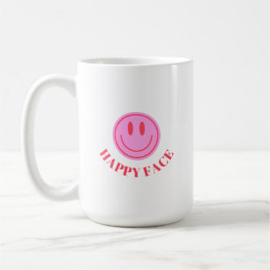 Diseño de tazas de Emoji Minimalista rosa