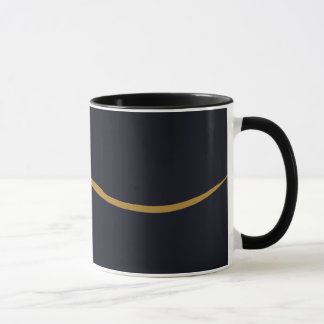 Diseño de tazas de oro y negro