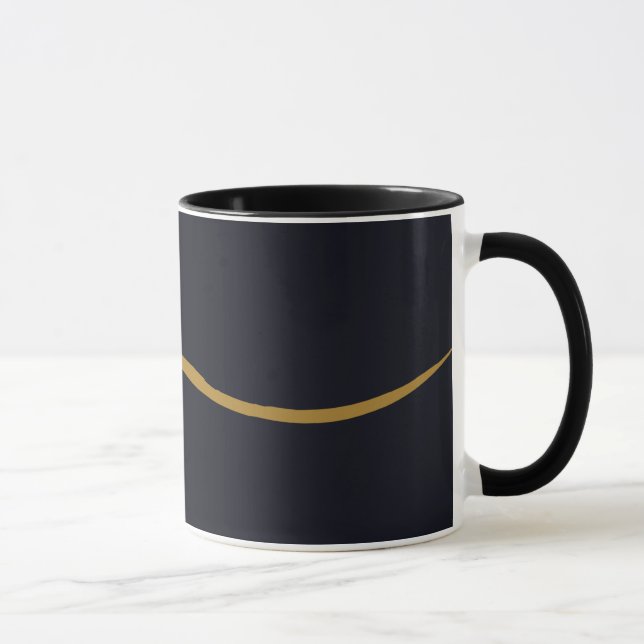 Diseño de tazas de oro y negro (Derecha)