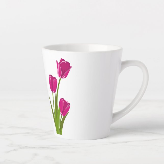 diseño de tazas de rosa (Derecha)