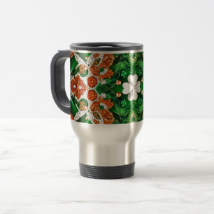 Diseño de tazas de viaje con colores de Irlanda