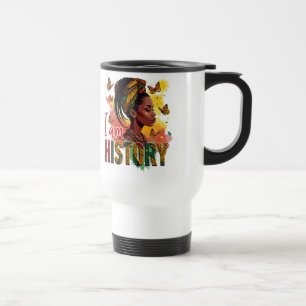 Diseño de tazas y tazas de historia negra