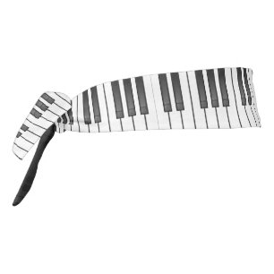 Diseño de teclado de piano con banda para la cabez