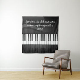 Diseño de teclado de piano Tapiz de pared