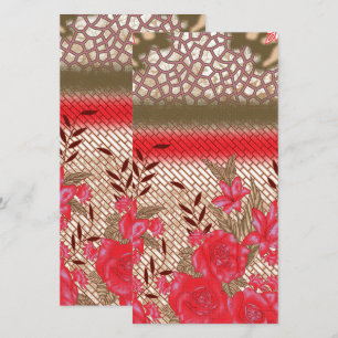 Diseño de tejidos intrincados con motivos florales