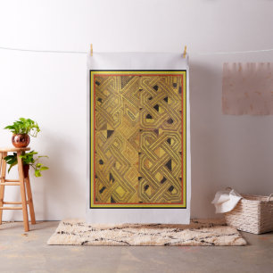 Diseño de tela africana de Kuba inspirado en tela
