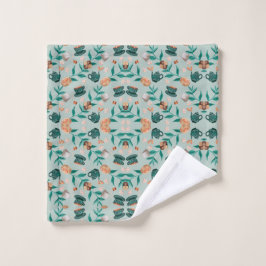 diseño de tela con verde