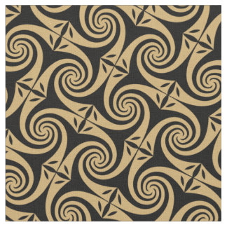 Diseño de tela de patrones de espirales celtas