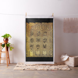 Diseño de tela inspirado en tela Kuba africana