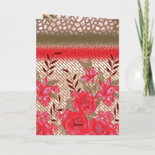 Diseño de tela intrincado con patrones florales 