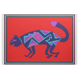 Diseño de tela Mimbres Wild Cat