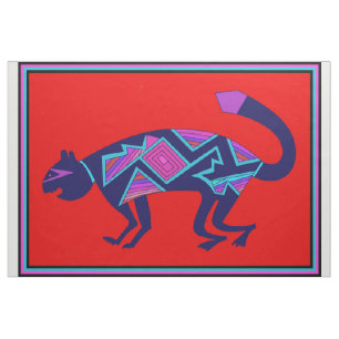 Diseño de tela Mimbres Wild Cat
