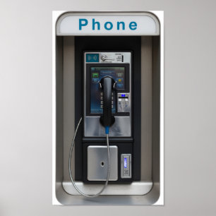 Diseño de Teléfono Público Retro, Arte de Cabina T