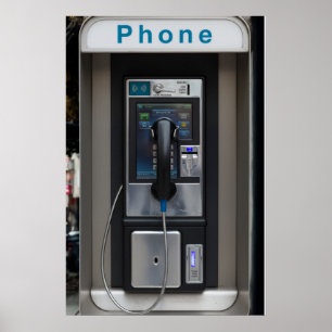 Diseño de Teléfono Público Retro, Arte de Cabina T