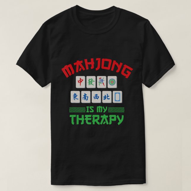 Diseño de terapia Mahjong para camiseta de fans ve (Diseño del anverso)
