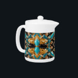 Diseño de tetera con colores de Bahamas<br><div class="desc">Aumente su tiempo de té con nuestro **Tetera con el diseño de colores de las Bahamas**, donde la vitalidad tropical se une a la artesanía excepcional. Inspirada en los impresionantes tonos de las Bahamas, esta tetera presenta una impresionante mezcla de tonos turquesa y dorado que evoca la serena belleza de...</div>