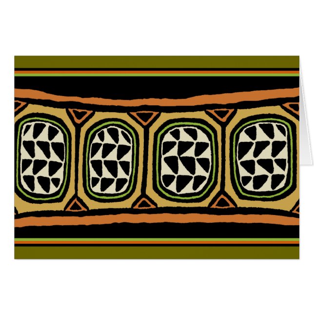 Diseño de Textil Africano Kuba (Anverso (Horizontal))