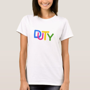 Diseño de texto simple camiseta