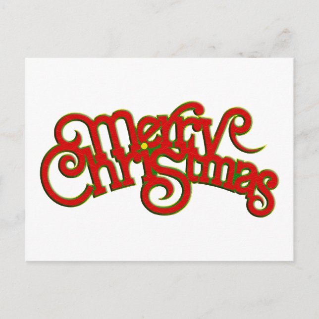 Diseño de textos vintage: Feliz Navidad (Anverso)