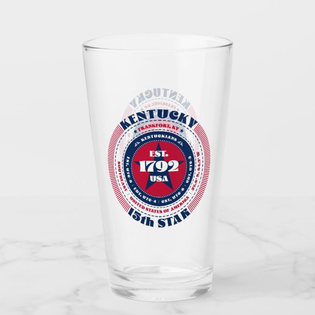 Diseño de tipografía circular de Kentucky (Anverso)