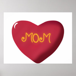 Diseño de tipografía para mamá, arte de texto de c