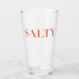 Diseño de tipografía sarcástica SALTY en rojo Nara