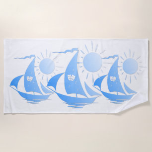 Diseño de toalla de playa de teatro caprichoso úni