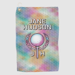 Diseño de toallas de Lady Golfer Personalizado Mon