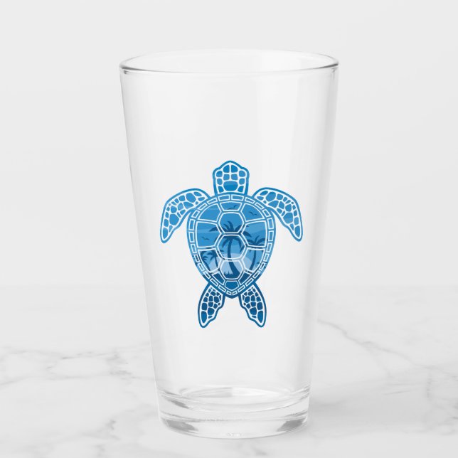 Diseño de tortugas tropicales en el mar azul (Anverso)