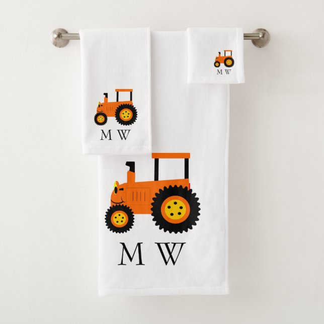 Diseño de Tractor Naranja Monogramado (In situ)