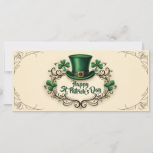 Diseño de trébol del Día de San Patricio Feliz