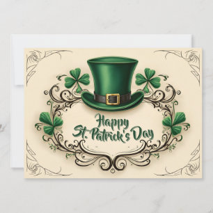 Diseño de trébol del Día de San Patricio Feliz