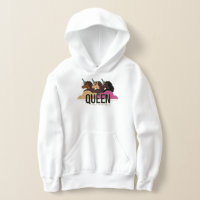 Diseño de trío de reina Afro Unicornio