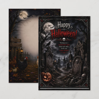diseño de tumba de tarjeta de halloween parte dela