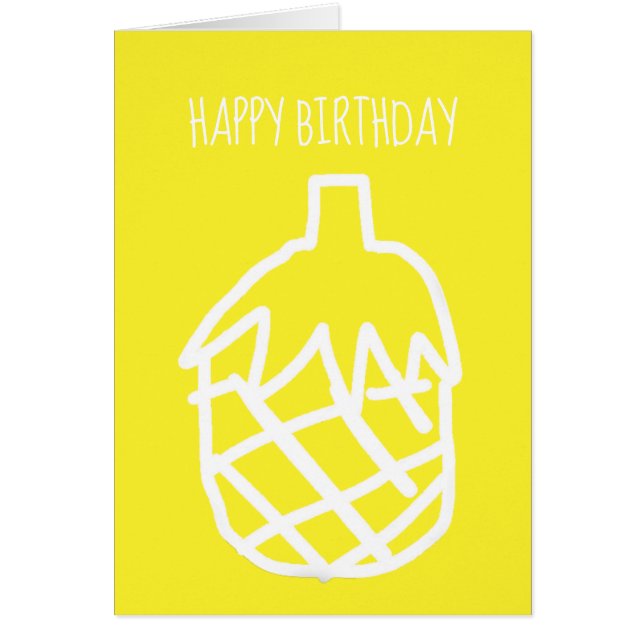 Diseño de un contorno sencillo y moderno de piña a (Frente)