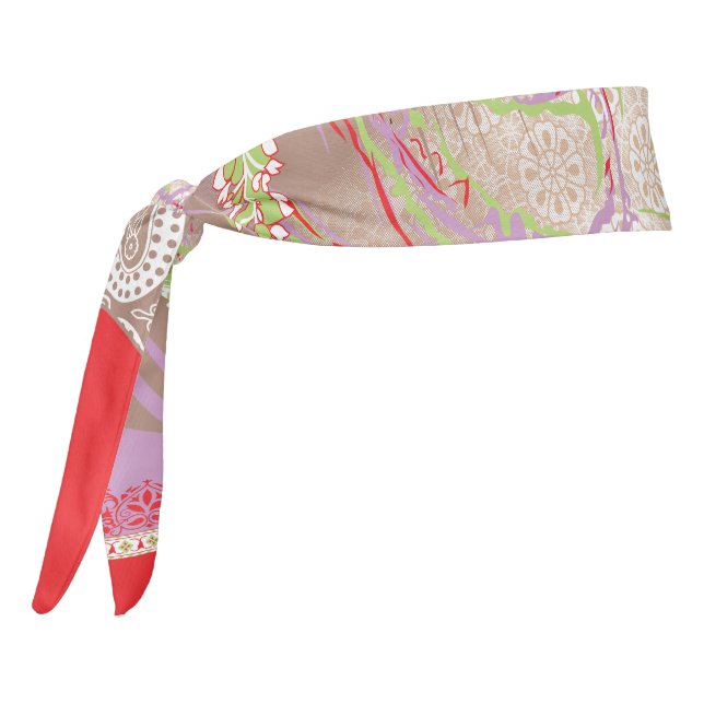 diseño de un jarrón rojo con flores en él (Girar 270)