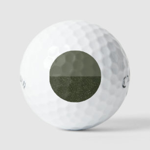 Diseño de una pelota de golf verde de dos tonos - 