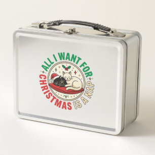Diseño de vacaciones de gato de Navidad